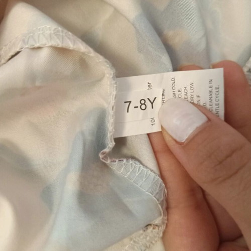 Floral airy dress like new, size 122 cm, multicolor