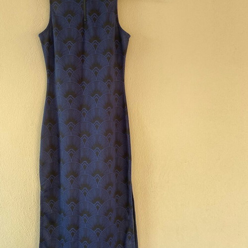 Blue midi dress
