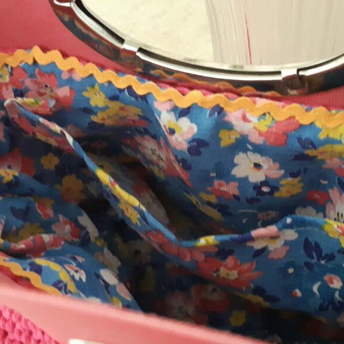 Rose Delight handbag new, pink and white