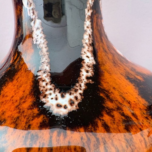 Ceramic vase from the 1960s like new, glazed, height 20 cm
