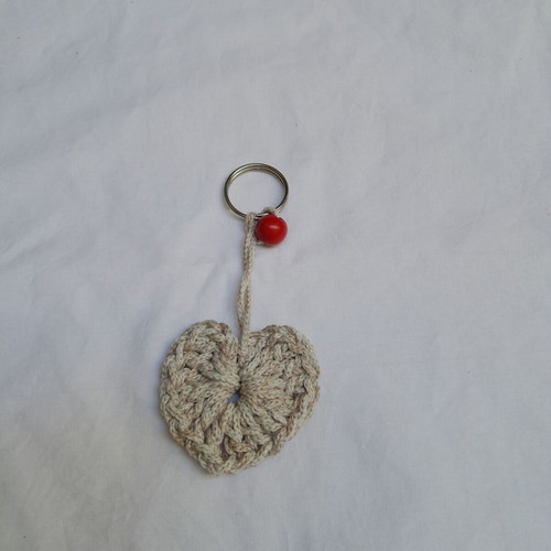 Charms handmade keychain gray