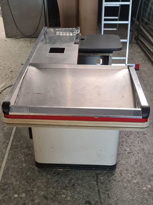 Ταμείο μεταχειρισμένο με σκάφη και θέση Barcode scanner