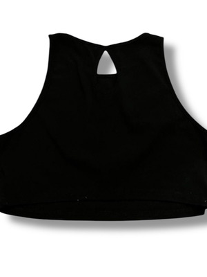 Y2K cropped top Shein black like new, size M
