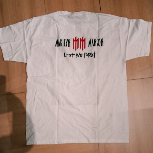 Marilyn Manson fashion t-shirt XL new, 100% cotton, white