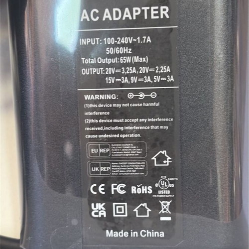 65W Type-C charger new, with power cable