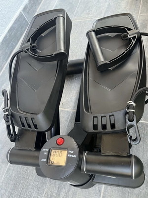 Mini Stepper Bakaji με λάστιχα εκγύμνασης μαύρο σαν καινούργιο