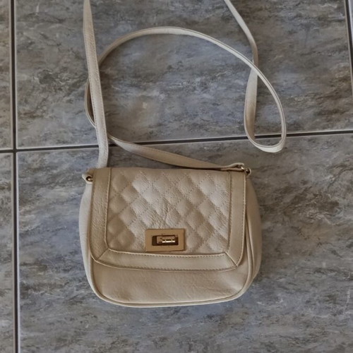 Crossbody bag beige like new