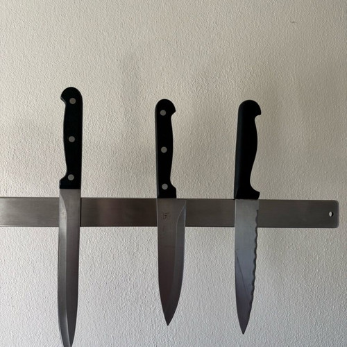 Magnetic knife holder 53 cm like new, metal inox