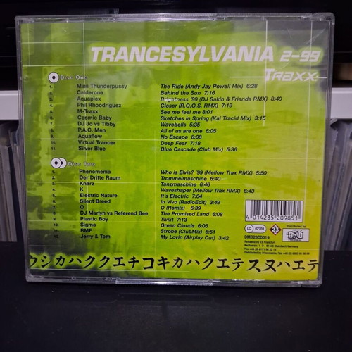 TranceSylvania 2-99 2x CD compilation used, electronic