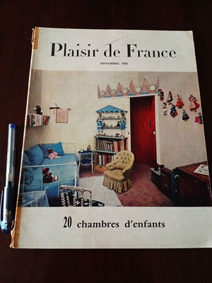 Plaisir de France περιοδικά μεταχειρισμένα, 3 σπάνια γαλλικά τεύχη 1956-1959