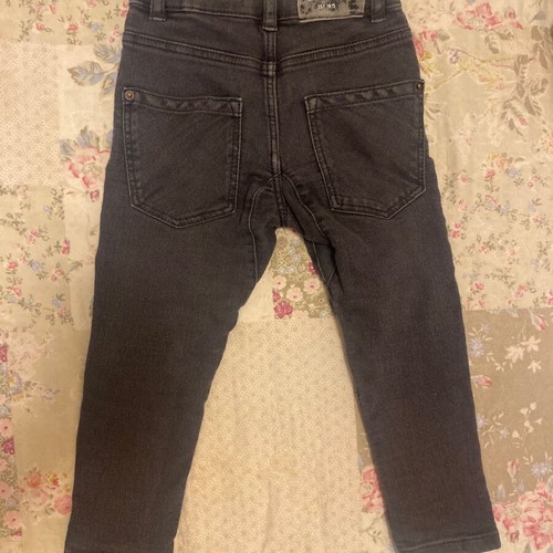 2 Zara jeans for boy 92, like new, black and yellow