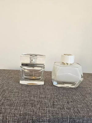Montblanc collection of 2 empty perfume bottles used, men's and women's