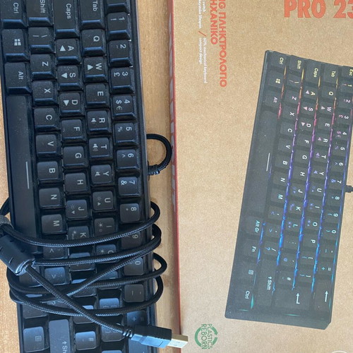 Firefight Pro 23 Gaming Keyboard RGB Mechanical Red Switches like new