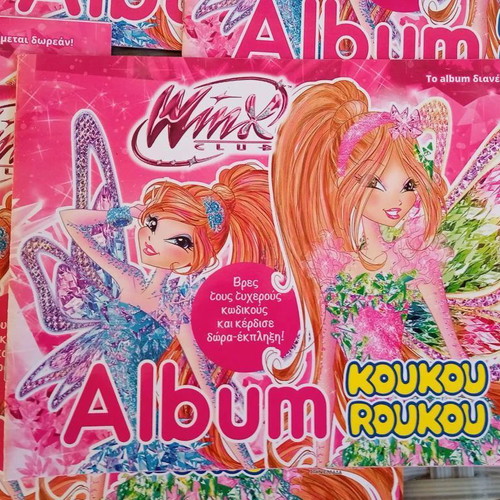 Winx Club 2017 Sticker Album Pack of 4 Rare Collectible Sheets Like New