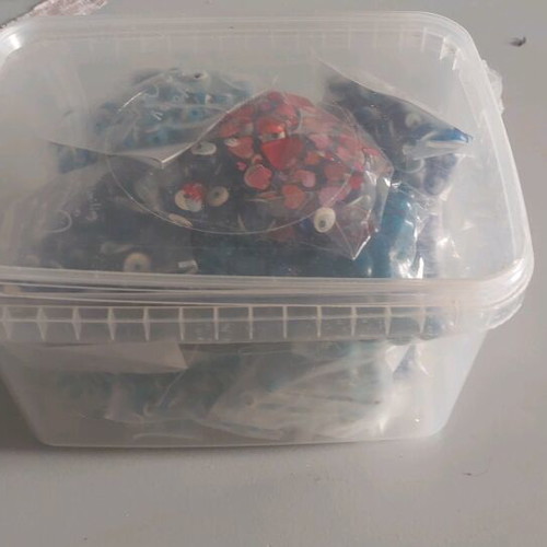 Evil eye beads like new, 580 g, blue and turquoise