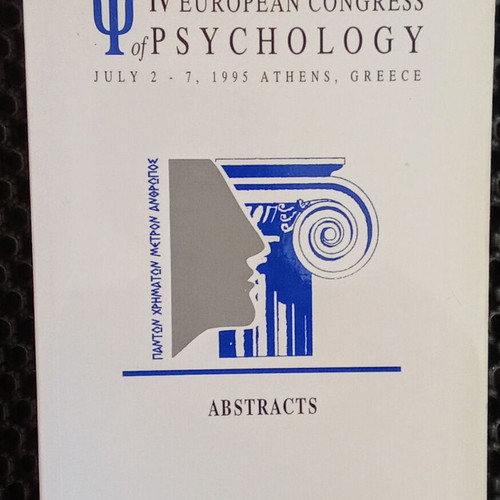 IV European Congress of Psychology βιβλίο μεταχειρισμένο, αγγλικά, 1995