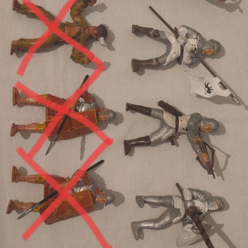 Simba medieval collectible figures used, knights and archers set