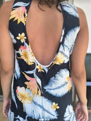 Roxy Girl καλοκαιρινό φόρεμα νούμερο Μ σαν καινούργιο, πολύχρωμο μπλε