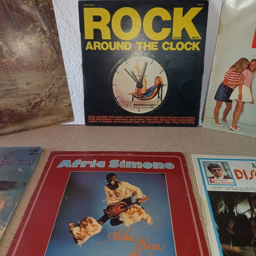 Collectible vinyl records used, pack of 20, Bob Dylan, Abba, Beatles