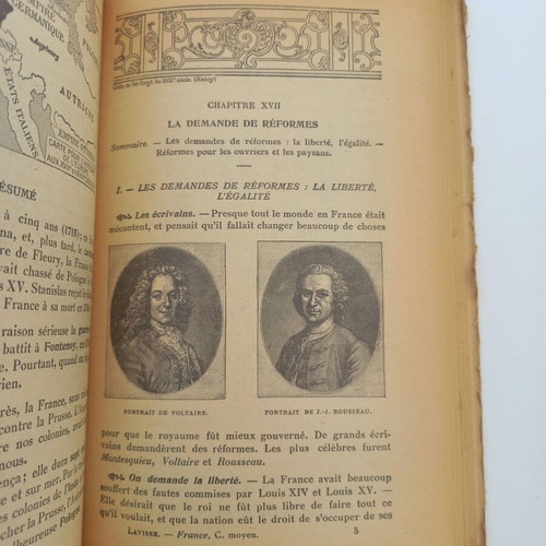 Pack of 7 used old French books, 1905-1951