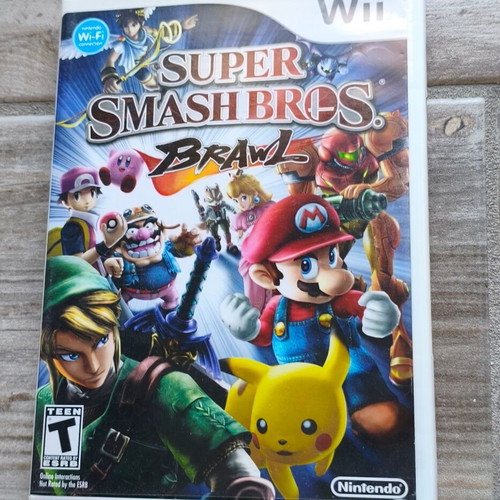 Super Smash Bros. Brawl Nintendo Wii game used, complete with manual