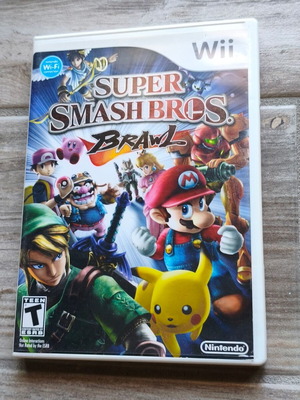 Super Smash Bros. Brawl Nintendo Wii game used, complete with manual