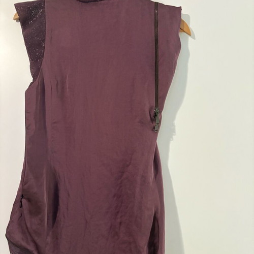 Women's dress tunic made to order, purple, size 36