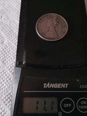 Νόμισμα 500 λιρών Ιταλίας ασημένιο 835, 11,1 γρ., 30 χιλ., συλλεκτικό