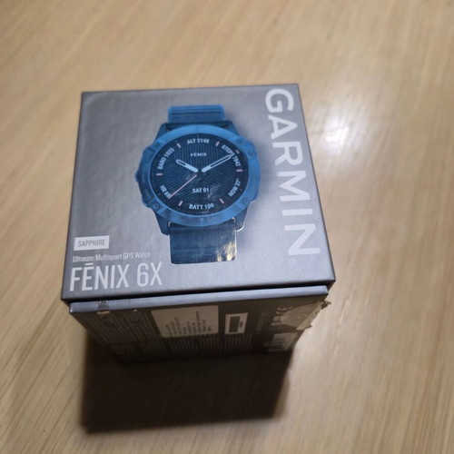 Garmin Fenix 6X Sapphire Carbon Gray 51mm like new multisport GPS smartwatch