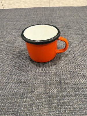 Метално миниатюрно канче за кафе като ново