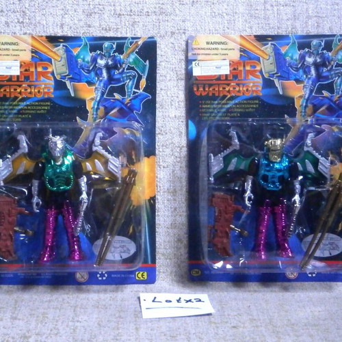 Star Warrior Chap Mei vintage action figures pack of 2 new