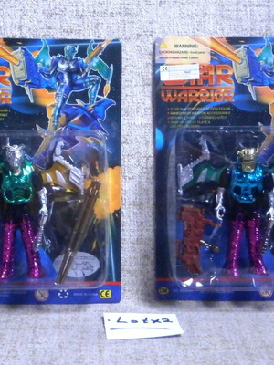 Star Warrior Chap Mei vintage action figures pack of 2 new
