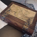 Wooden cigar case used