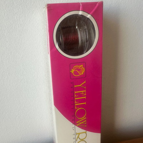 Yellow Rose Dermoroller skin care tool