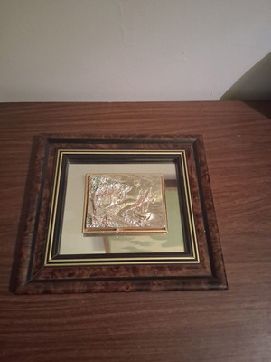 Vintage Italian Creazioni Artistiche Decorative Frame Mirror used 18x20 cm