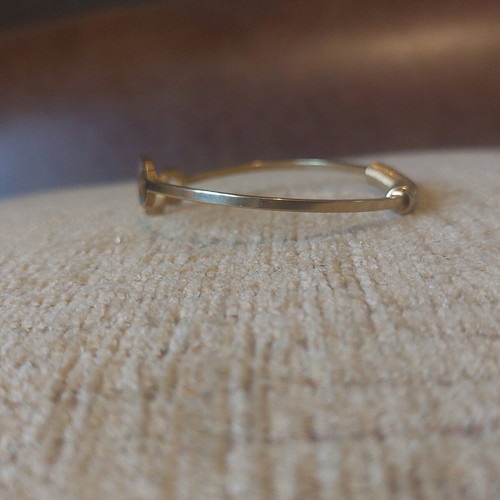 Gold infinity handcuff bracelet like new