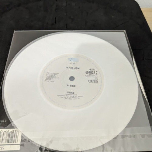 Pearl Jam Alive 7" vinyl used, limited edition, white