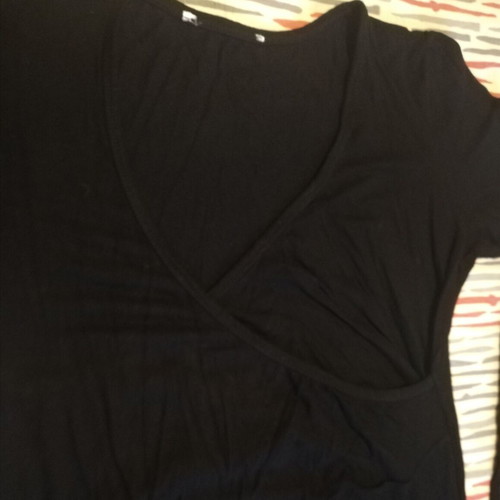 Black elastic wrap dress used, mini