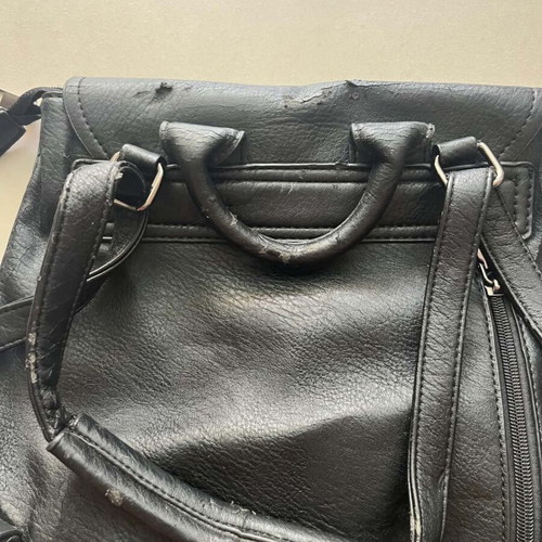 Leather Boho Bag with Fringes used