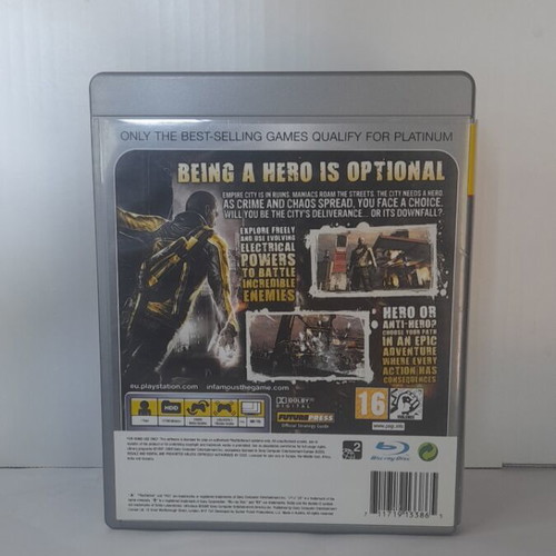 Infamous PS3 game like new, English version, complete with manual