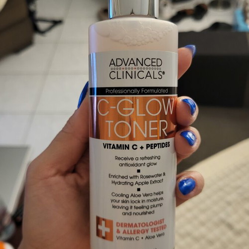 C-Glow Toner by Advanced Clinicals 237ml new with vitamin C and peptides
