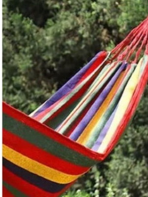Hammock new, cotton, 190 x 80 cm, multicolor