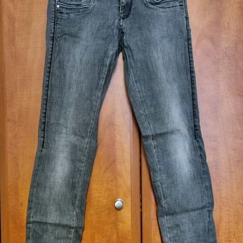 Grey women's Miss Sixty jeans like new with decorative buttons