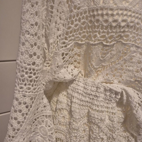 Crochet set new, one size, soft white cotton