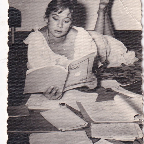 Aliki Vougiouklaki authentic photographic postcard