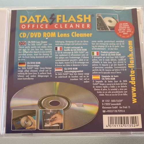 Cd dvd ROM lens cleaner used