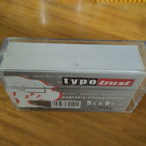 White business cards new, 3 packs of 100, 5.5x9.5 cm