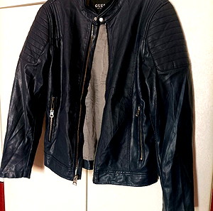 Δερμάτινο μπουφάν γυναικείο GUESS SMALL+