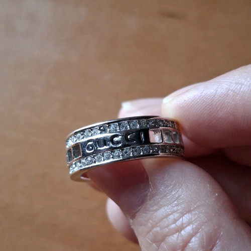 Stainless steel rings like new, pink and gold colors