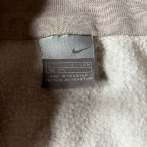 Nike jacket white-gray used, missing zipper, size 158 cm
